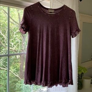 Altard State Purple Ruffled Top